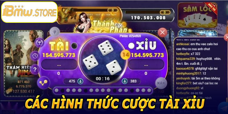 Các hình thức cược Tài Xỉu 1BMW