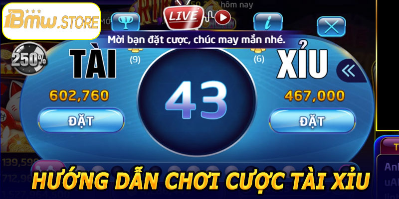 Hướng dẫn chơi Cược Tài Xỉu 1BMW