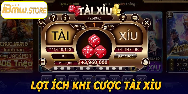 Lợi ích khi tham gia Cược Tài Xỉu 1BMW