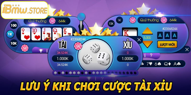 Lưu ý khi chơi Cược Tài Xỉu 1BMW